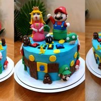 Tort Mario si printesa Peach , Luigi