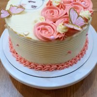 Tort cu flori si Fluturi