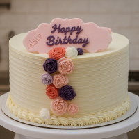 Tort elegant cu flori