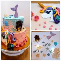 Unicorn si sirena tort